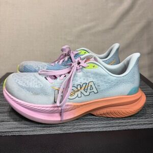 Hoka One Mach 6 Running Shoes - Womens 8.5 Wide - Blue Pink 1147833 Running